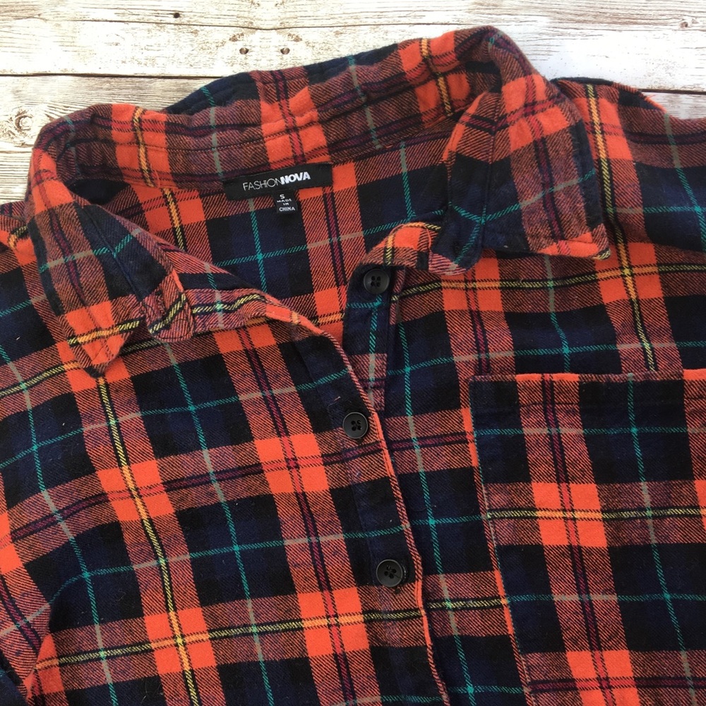 Overdress To Impress Top - Orange/Combo S - Picture 8 of 16